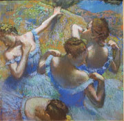 Blue Dancers painting in Moscow Pushkin Museum