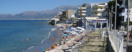 One of the beaches in Hersonissos