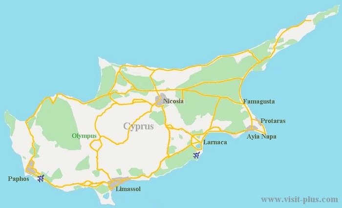 Kiproksen kartta