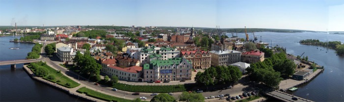 Панорама города Выборг
