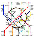 Moskovan metrokartta