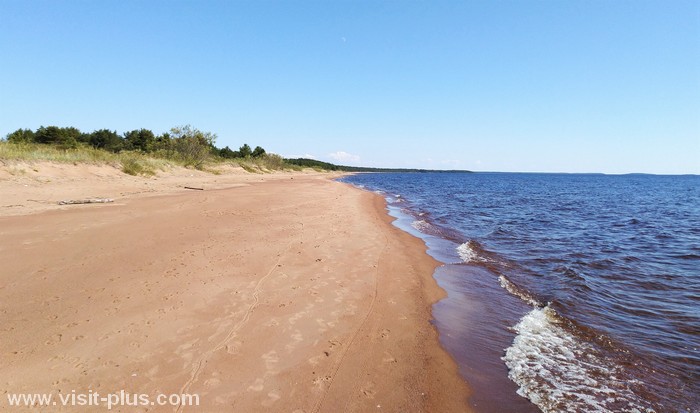 Shore of Lake Ladoga, beach, Karelia