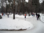 Дорожки для катания на коньках в Охта-парк фото