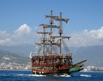 Tour boat Mediterranean sea