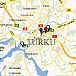 Turku map Finland