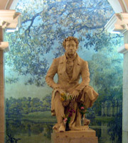  Pushkin monument in the subway station