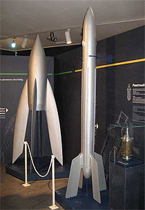 В музее космонавтики и ракетной техники.