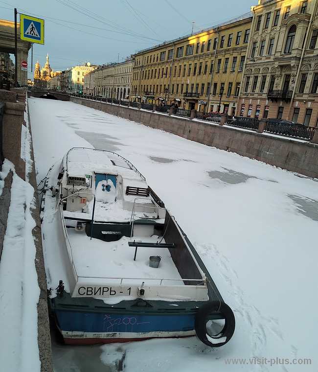 Frozen Griboyedov Canal